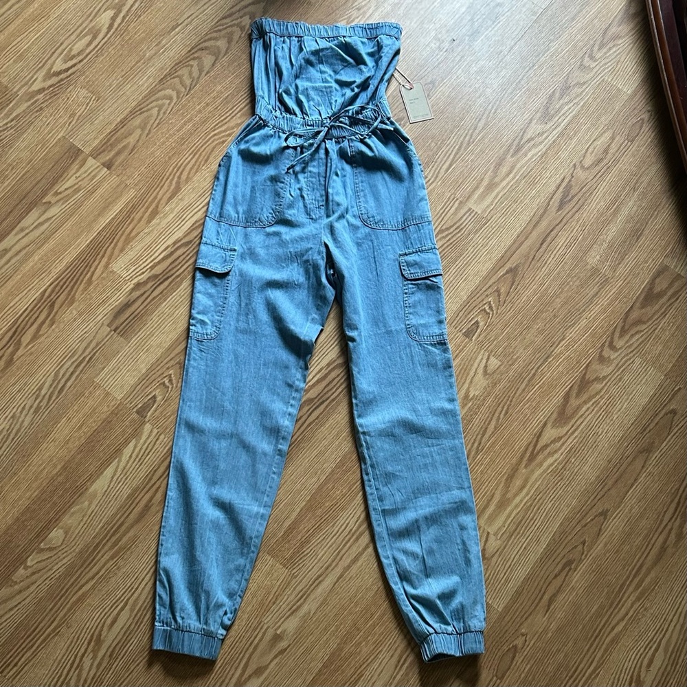 NWT Denim Jumpsuit - Picture 3 of 6
